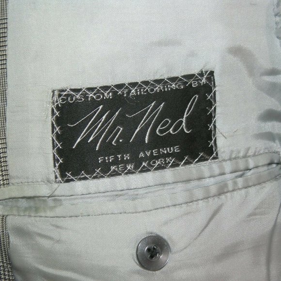 Mr. Ned Vitale Custom Made Two Button Suit 44XL - Picture 12 of 12
